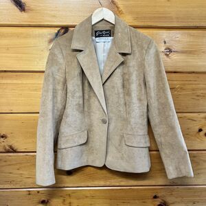 Vintage 70s Gino Rossi for Wilson Women's Tan Ultra Suede Jacket Size 8